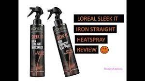 Loreal Sleek It Iron Straight Heat Spray Review Beauty Express Youtube