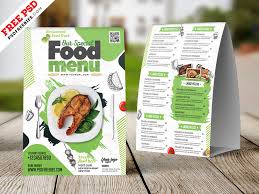 With simple items and a bit of creativity, you can create a unique and memorable card for any occasion. Restaurant Tent Card Food Menu Design Psd Psdfreebies Com