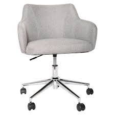 Room Essentials Office Chair Upholstered Grey Linen Stylish Office Chairs Upholstered Office Chair Office Chair