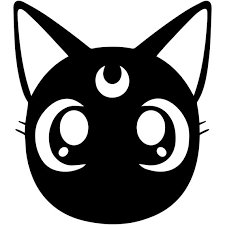 Sailor Moon Luna Cat Face Decal Sticker Car Truck Window Sailor Moon Cat Sailor Moon Art Cat Decal