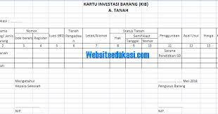 Maka dari itu maksud dan tujuan dari membagikan file kode barang dan inventaris ruang ini supaya memudahkan dalam. Contoh Kartu Inventaris Barang Sekolah Terbaru 2018 File Croob