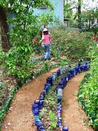 Garden Path Bottle Garden Diy Garden Bed Garden Paths
