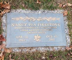 Nancy Faye Via Firestone (1942-2012)
