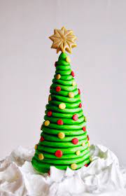 While your cake is cooling, combine a small package of fat free cream cheese with 1/4 cup of plain yogurt, 2 tablespoons of peanut butter and green food coloring. How To Make A Super Easy Christmas Tree Cake Topper Icing Insight