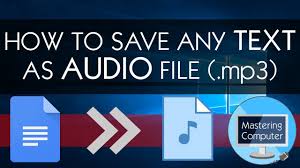 How To Save Any Text As Audio File Mp3 Google Translate Youtube