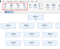 Contact Information Organizational Chart With Employee