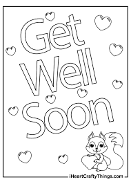 Get well soon coloring pages to print. Get Well Soon Coloring Pages Updated 2021