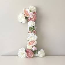 flower number shabby chic birthday decor first birthday etsy in 2021 1st birthday decorations birthday decorations diy birthday decorations