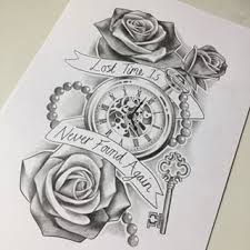 52 Best Tattoo Design Drawings Clockwork Tattoo Clock Tattoo Free Tattoo