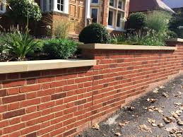 Red Brick Wall Sandstone Copping Brick Garden Patio Garden Garden Borders