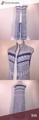 Shop ashley stewart trendy isotoner aztec knit lola slides comfy accessories branded loungewear microterry fuzzy soft slip on indoor outdoor slippers. Johnston Murphy Vest L Aztec Knit Long Duster Vintage Cardigan Sweater Vest Layering Color Block Jacket