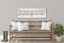 As For Me And My House We Will Serve The Lord Farmhouse Etsy In 2020 Decor Bible Verse Wall Decor Bible Verse Decor
