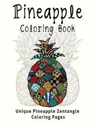 Pineapples are one of the hottest craft trends of the year. Buy Pineapple Coloring Book Unique Pineapple Zentangle Coloring Pages Book Online At Low Prices In India Pineapple Coloring Book Unique Pineapple Zentangle Coloring Pages Reviews Ratings Amazon In