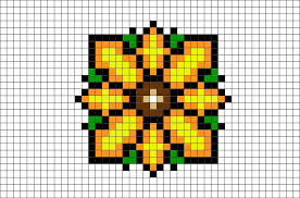 Post your designs, patterns, etc. Sunflower Pixel Art Pixel Art Cool Pixel Art Pixel Pattern