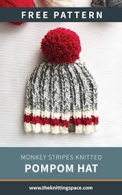 Monkey knit hats on alibaba.com are perfectly designed to provide maximum protection against the cold. Monkey Stripes Knitted Pompom Hat Free Knitting Pattern
