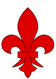 424px Fleur De Lis Red Svg Png Png Image 424x600 Pixels Scaled 82 Fleur De Lis Canvas Patterns Stencil Pattern