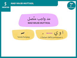 Kemudian untuk cara membaca jenis hukum bacaan mad wajib muttasil ialah dengan dipanjangkan sepanjang 5 harakat atau seperti dua setengah kali dari mad. Dunia Tajwid Ku Hukum Mad