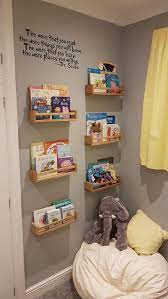 Other good ideas include finding ways to link your bookshelves to the rest of the room via color as this room does with its use of red on the shelves and in the seating. 200 Best Kid Bedroom Library Ideas Kids Bedroom Kids Room Kids Playroom