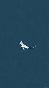 Ah55 Lizard Blue Animal Minimal Simple Art Iphone 7 Plus Wallpaper Animal Wallpaper Simple Art