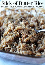 Stick Of Butter Rice Recipe Recipes Food Dishes Food