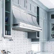 Kitchen is where you have to deal with heat, grease, and moisture. Stainless Steel Studded Kitchen Hood Design Ideas