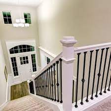 10 Ways To Freshen Up Outdated Banisters Staircase Makeover Stair Railing Makeover White Staircase