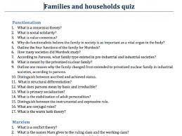 Sociology general knowledge questions with answers. 317 A Level Sociology Families Households Quiz Questions Teaching Resources