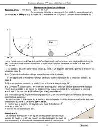 21:04 comment calculer l'énergie potentielle et l'énergie mécanique? Exercices Corriges Energies Potentielle Et Mecanique