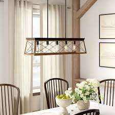 This renovation makes it easier for you to get the perfect illumination you can install elegant, handcrafted chandeliers from your ceiling to create a focal point on your dining table. Farmhouse Kitchen Lighting Wayfair