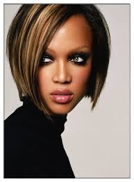 Tyra Banks Short Highlight Bob Tyra Banks Hair Short Hair Styles Short Hair Styles African American
