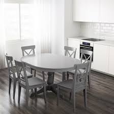 It can seat as many as eight people (if your space has the room for it). Ingatorp Extendable Table Gray Ikea Extendable Dining Table Grey Kitchen Table Grey Dining Tables