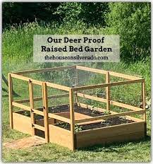 A kennel fence is a great way to keep a dog contained, but it also is very effective at. How To Build A Deer Proof Raised Bed Garden The House On Silverado