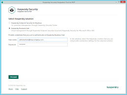 Connecting To Kaspersky Business Hub
