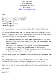 Template For A Follow Up Note Letter Or Email After A Job Interview