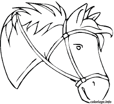 coloriage tete de cheval dessin a imprimer horse coloring pages animal histoires contes amelia bedelia