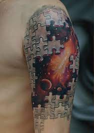 Autism puzzle piece sleeve tattoo. Tattoo Puzzle Puzzle Piece Tattoo Autism Tattoos Puzzle Tattoos