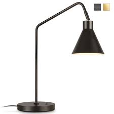 Modern lamps are functional works of art. Modern Desk Lamp Table Light With Conic Shade Casa Lumi