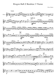 Budokai (ドラゴンボールz武道会, or originally called dragon ball z in japan) is a series of fighting video games based on the anime series dragon ball z. Dragon Ball Z Budokai 3 Theme Sheet Music For French Horn Solo Download And Print In Pdf Or Midi Free Sheet Music Musescore Com