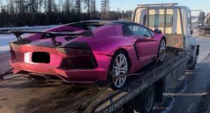 Firstly there are 2 models available in india, huracan as well as the aventador. Chrome Pink Lambo Aventador Clocked At 104 Mph 168 Km H On Frigid Canadian Road Carscoops