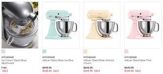 get a free kitchenaid ice cream stand
