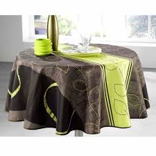 Nappe style azulejos carreaux de ciment fond blanc gris. Nappe Ronde 1m80 Jn53 1 Vert Anti Tache Et Sans Repassage Achat Vente Nappe De Table Cdiscount