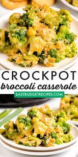 Mom S Crockpot Broccoli Casserole Easy Budget Recipes Recipe In 2021 Easy Broccoli Casserole Veggie Casserole Recipes Crockpot Veggies