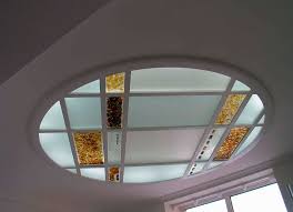 This is one of the ceiling textures you can apply for your bedroom ceiling, it is called a scalloped ceiling texture. Glass Ceiling 75 Photos Matte Designs With Plexiglas Inserts And Lighting What Is It Glass Products In The Room Design