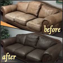 Dr Robert Cheers Up His Waiting Room Thanks To Rub N Restore Espresso Colored Leatherdye Furnitu Brown Leather Couch Leather Furniture Leather Couch Repair