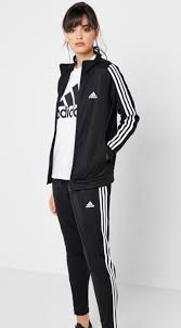 Black Adidas Joggers Womens New Adidas Womens Black White Tracksuit Set Includes Jacket And Pants Sz Medium Condition New With T Tracksuit Women Adidas Tracksuit Women White Tracksuit