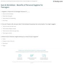 Is a dolphin a mammal? Quiz Worksheet Benefits Of Personal Hygiene For Teenagers Study Com