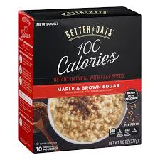 Just to make sure we're clear on the fact that oats themselves are 100 percent. Better Oats Instant Oatmeal Maple Brown Sugar 100 Calorie Pack 10 Packets Walmart Com Walmart Com