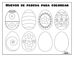 Imprimir Huevos De Pascua Para Colorear