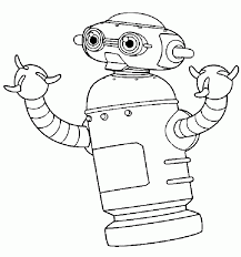 Robot Coloring Sheets Coloring Home