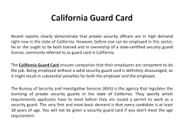 Check spelling or type a new query. California Guard Card By Chiefprotectiveservices Issuu